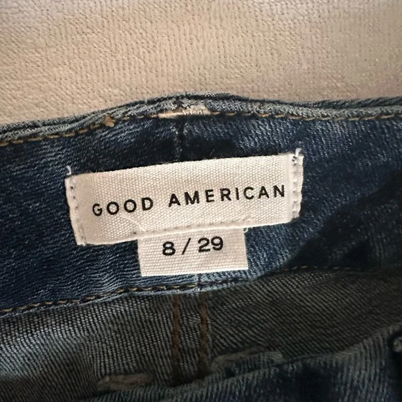 Good American High-Rise Skinny Jeans - Dark Blue - Picture 4 of 4